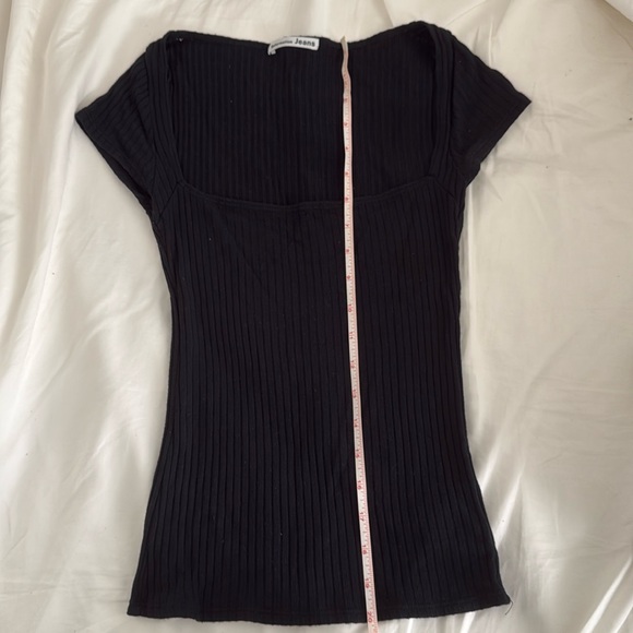 Reformation jeans square neck ribbed top - Picture 1 of 4